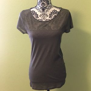 Ladies Sz M Express s/s Olive color t-shirt EUC